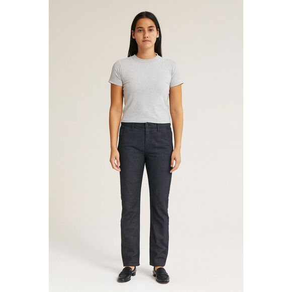 Chimala Chimalayan Japan Selvedge Denim Black Gray Low Rise Skinny Rocker 27 - Picture 1 of 8